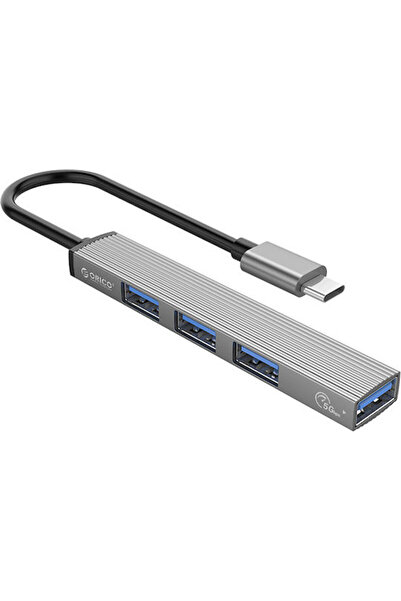 Orico Διανομέας USB 3.0 4 θυρών με σύνδεση USB-C / USB-A Κωδικός Γκρι: AH-13-...