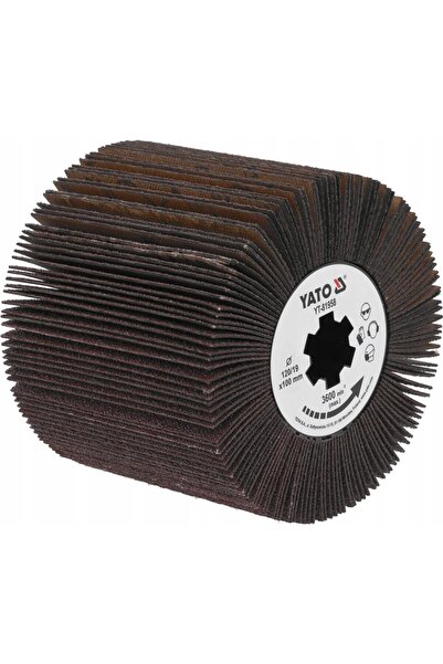 yato YT-81958 Sanding Brush P120, 100 mm, 120 mm, for Steel and Wood Sanding