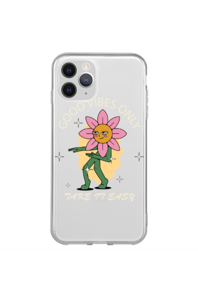 Other Apple iPhone 13 Pro Good Vibes Only Transparent Silicone TPU Θήκη