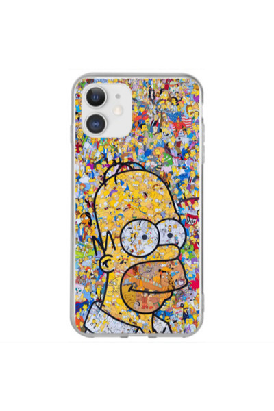 Other Apple iPhone 12 Mini Simpsons Transparent Silicone TPU Θήκη