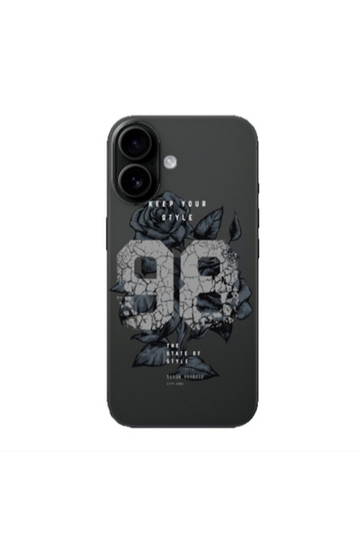 Other Apple Iphone 16 plus Flower 98 Transparent Silicone TPU Θήκη
