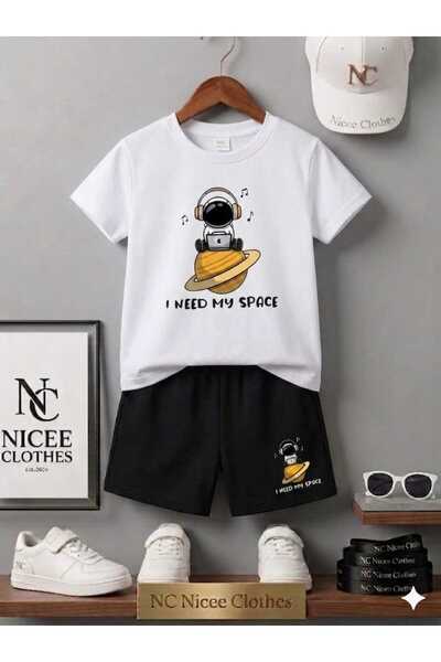 NC Nicee Clothes ΚΑΛΟΚΑΙΡΙΝΟ ΠΑΙΔΙΚΟ ΜΠΛΟΥΖΑΚΙ ΚΑΙ ΣΟΡΤΣ UNISEX (ΜΕ ΣΤΑΜΠΑ UZ...