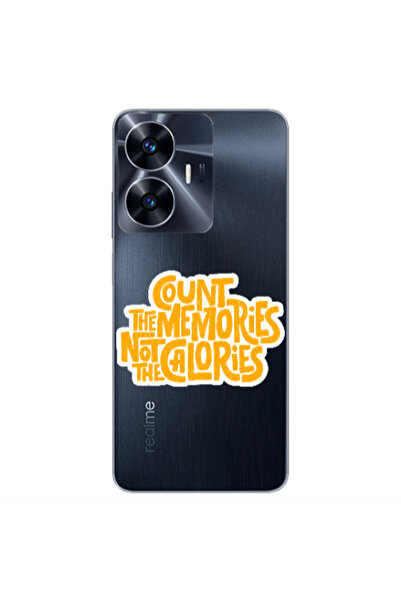 Other Realme Note 50 Count the memories not the calories Transparent Silicone...