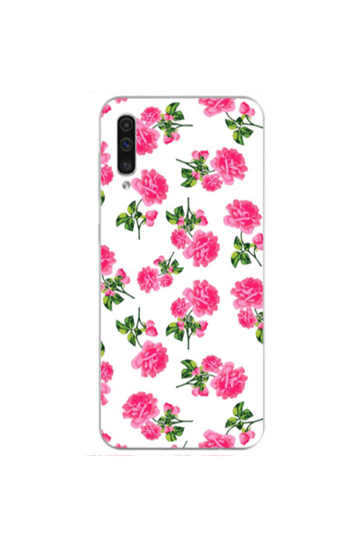 Other Samsung A70 Roses White Transparent Silicone TPU Θήκη