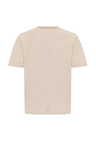 lumberjack Mb Ct102 C Nk T-Sh 5Fx Beige Men's Short Sleeve T-Shirt