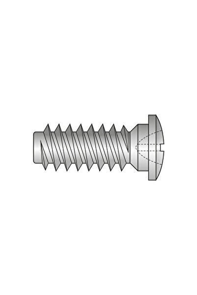 Rocast Set 200 x Eurosurub Cap Bombat O9 mm Locas Z Filet Dublu Otel Zamac-L 11