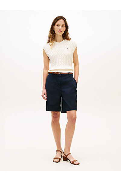 Tommy Hilfiger kadın blend chino şort