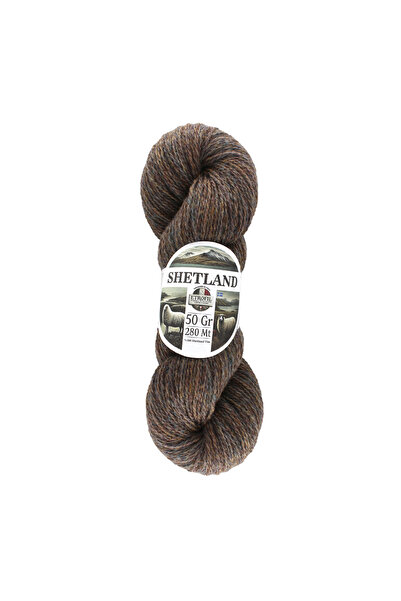 Etrofil Šetland pređa za pletenje Zemljano smeđa 100% šetland vuna 50g 280m (...