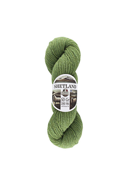 Etrofil Shetland Knitting Yarn Pea Green 100% Shetland Wool 50g 280m (74330)