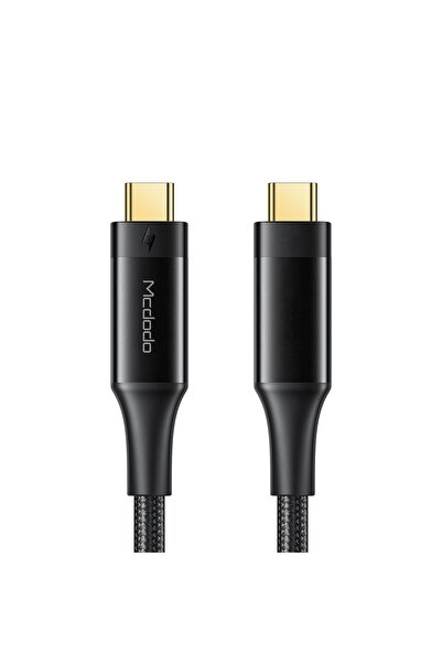 Mcdodo Cablu telefon Thunderbolt 2 USB-C 100W 5K 40Gb 0.8M Negru