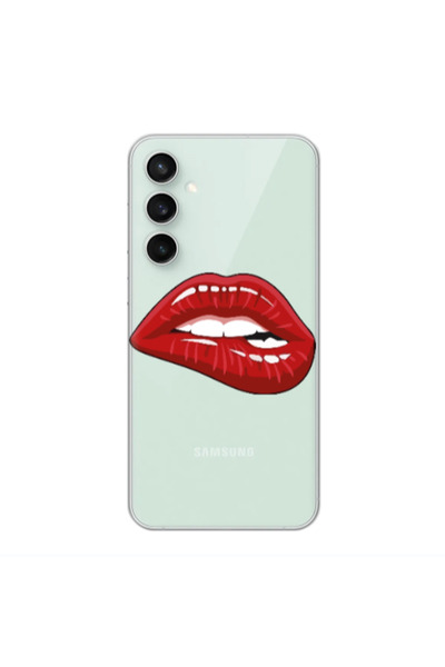 Other Samsung S24 Plus Shiny Lips Transparent Silicone TPU Θήκη