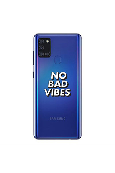 Other Samsung A21S No bad vibes Transparent Silicone TPU Θήκη