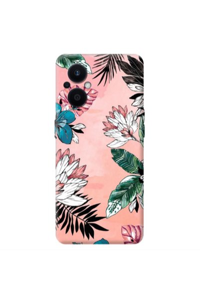 Other Oppo Reno 7 Lite Tropical flowers Transparent Silicone TPU Θήκη