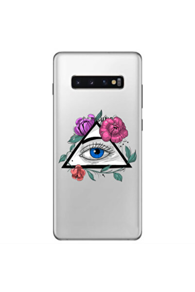 Other Samsung S10 Plus Eye and flower Transparent Silicone TPU Θήκη