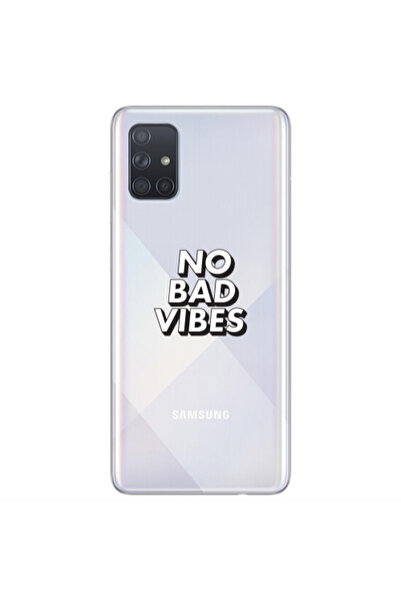 Other Samsung A71 No bad vibes Transparent Silicone TPU Θήκη