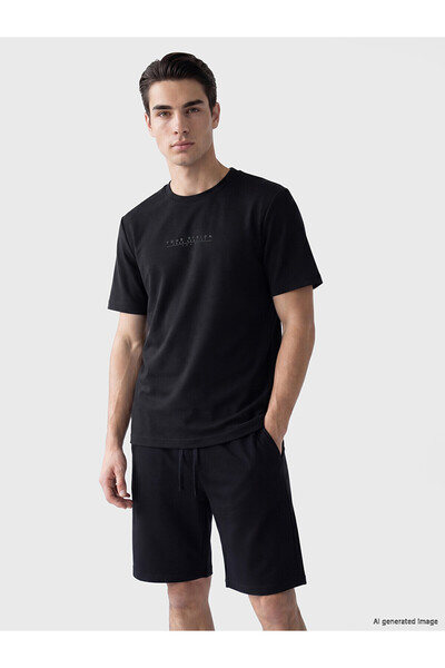LC Waikiki Peak New Season Crew Neck Printed Men's Combed Cotton T-Shirt