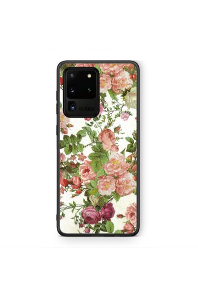Other Samsung S20 Ultra Pink roses 2 Black Glossy Θήκη