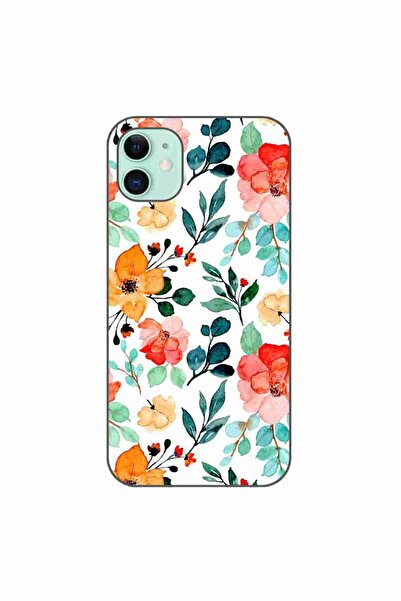 OEM Husa compatibila cu Apple iPhone 11 Silicon Gel Tpu Model Painted Flowers
