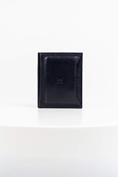 BAYDERİ محفظة رجالية من الجلد الطبيعي من ميدوس مع حامل بطاقات إضافي باللون ال...