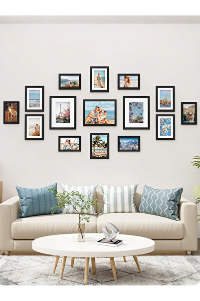 Bayt Aura 15-Piece Set of Picture Frame Mosaic Wall Decoration Picture Frames...