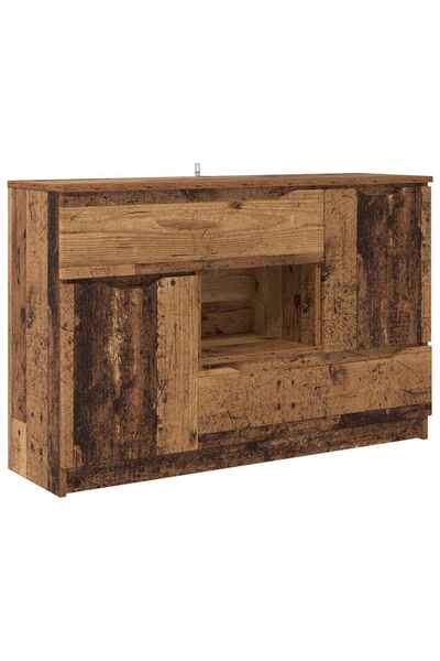 vidaxl Bufet cu sertar Lemn Vechi 100 x 30 x 65,6 Lemn compozit