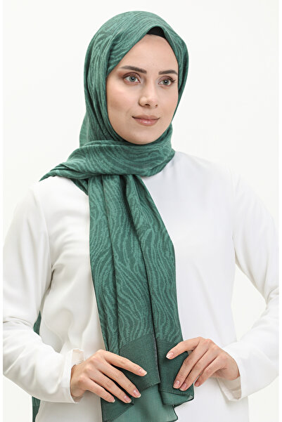 sefamerve نمط الحمار الوحشي شال كارمن 70231-08 أخضر