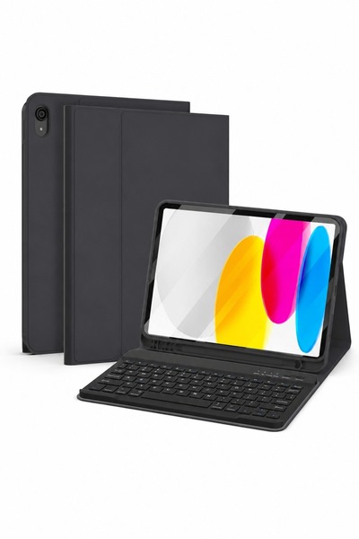 Alstrap İpad 7 8 9 Nesil 10.2 inç Uyumlu Kalem Bölmeli Klavyeli Tablet Kılıfı...