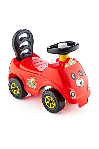 Prlk toys Korna Sesli İlk Arabam Panda Desenli Çocuk Binmeli Oyuncak Araba 45...