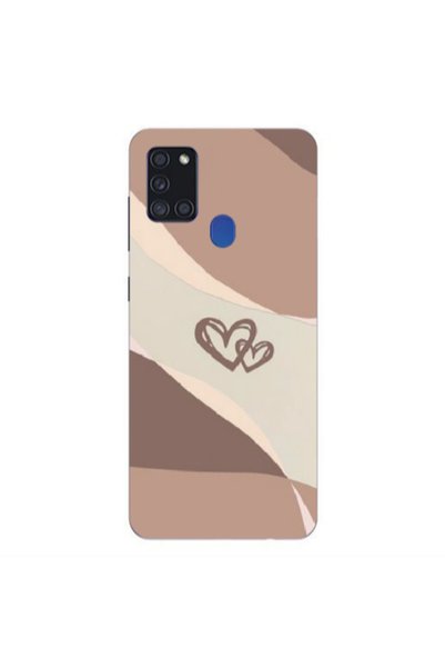 Other Samsung A21S Mini Hearts Transparent Silicone TPU Θήκη