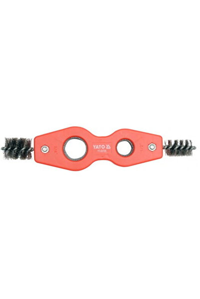 yato 2 in 1 Copper Pipe Wire Brush, 15mm, 22mm, YT-63705