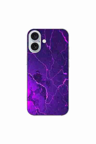 OEM Husa compatibila cu Apple iPhone 16 Silicon Gel Tpu Model Ultraviolet Mar...