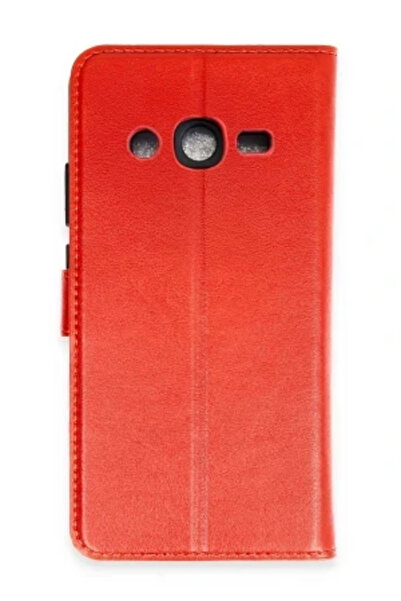 CONSTRAİN Samsung Galaxy J7 Kılıf Venz Core Kapaklı Kılıf - Kırmızı