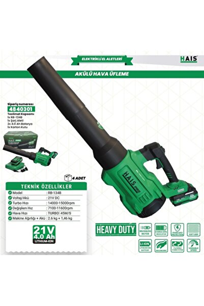 Hais AKÜLÜ HAVA ÜFLEME RB-134B HAİSPRO