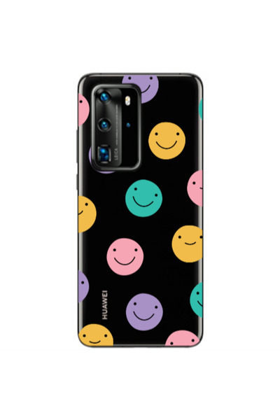 Other Huawei P40 Pro Colorful smiles Transparent Silicone TPU Θήκη