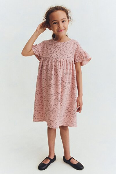 H&M Pamuklu Muslin Elbise
