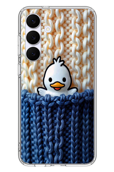 Samsung Galaxy S25 FE Uyumlu Gülen Ördek Yavrusu Baskılı Silikon Kılıf