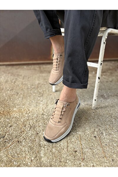 Trextone Handmade Genuine Leather Men's Casual Sneaker Shoes