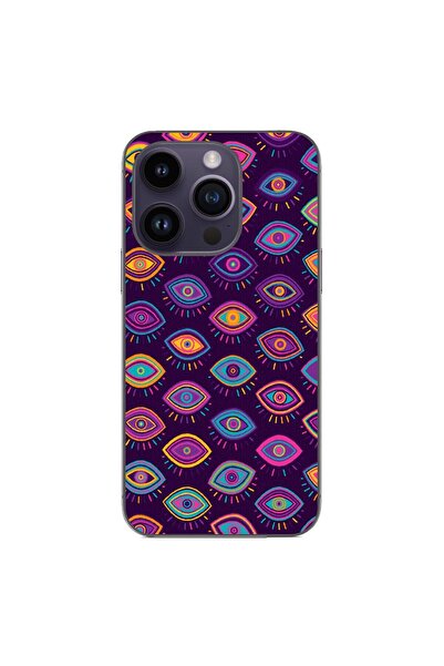OEM Case compatible with Apple iPhone 14 Pro Silicone Gel Tpu Tribal Eyes Pat...