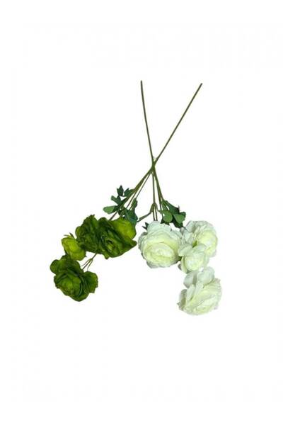 OEM Fir De Ranunculus cu 4 Flori Verde