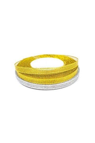 OEM Lurex Ribbon 0.6 Cm/22 M (Top Bottom Set of 3 pcs) Gold