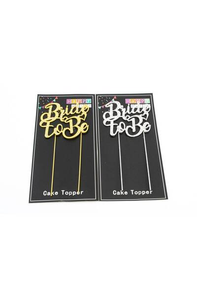 OEM Cake Topper Metal " Bride To Be" Auriu