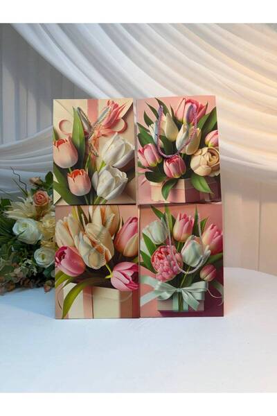 OEM Pungi Cadou Buchet lalele 12/set 26x32x10cm