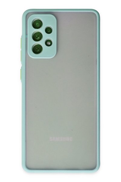 New Face BİREYCEL غطاء حماية من السيليكون لهاتف Galaxy A52 (231416) - تركواز