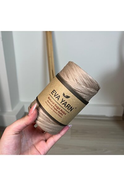 rüya hobi Eva Yarn Natural Kağıt Rafya 150 gram 230 metre Yerli Yumuşak Rafya