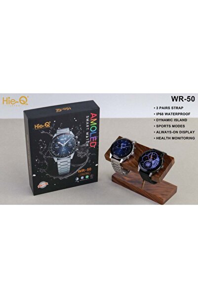 HIE-Q ساعة ذكية WR-50 AMOLED - رفيقك الأمثل للياقة البدنية والأناقة
