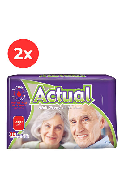 ACTUAL 2x Scutece pentru adulți L - 30 bucăți