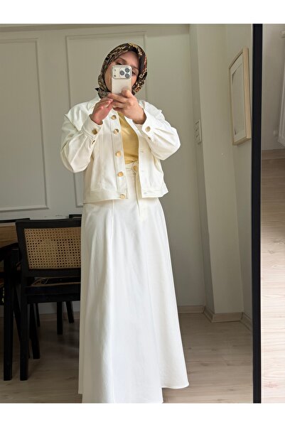 Butik Ekru renk kot takım