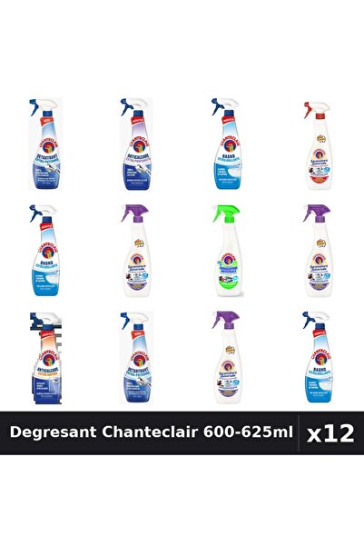 Chanteclair Set 12 Degresant Universal 600-625ml - 8 Arome, Anticalcar, Detar...