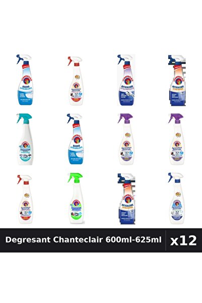 Chanteclair Set 12 Degresant Universal 600ml-625ml - 9 Arome, Anticalcar, Mar...