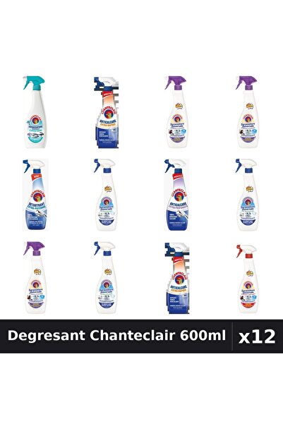 Chanteclair Set 12 Degresant Universal 600-625ml - 8 Arome, Anticalcar, Detar...